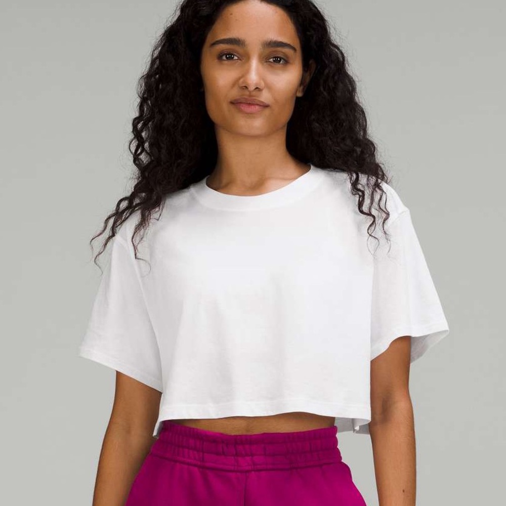 Lululemon All Yours Cropped T-Shirt White Women’s 4
